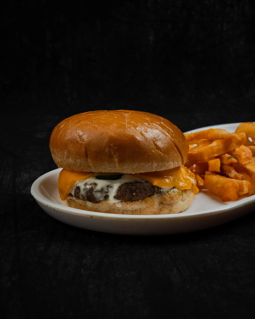 Chicken Beef Cheese Burger